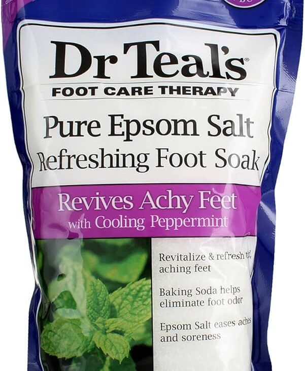 Dr Teals Foot Care Foot Soak Cooling Pepermint 909g