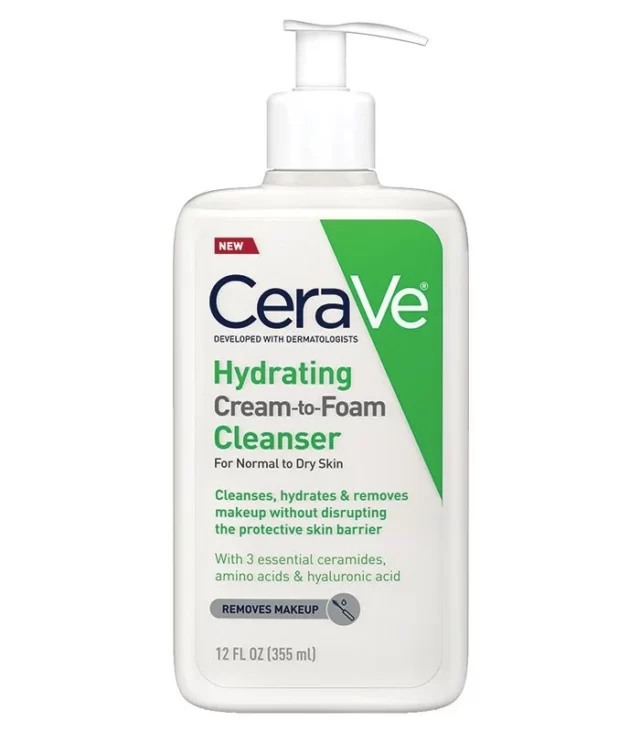 Cerave Hydrating Cream to Foam Cleanser