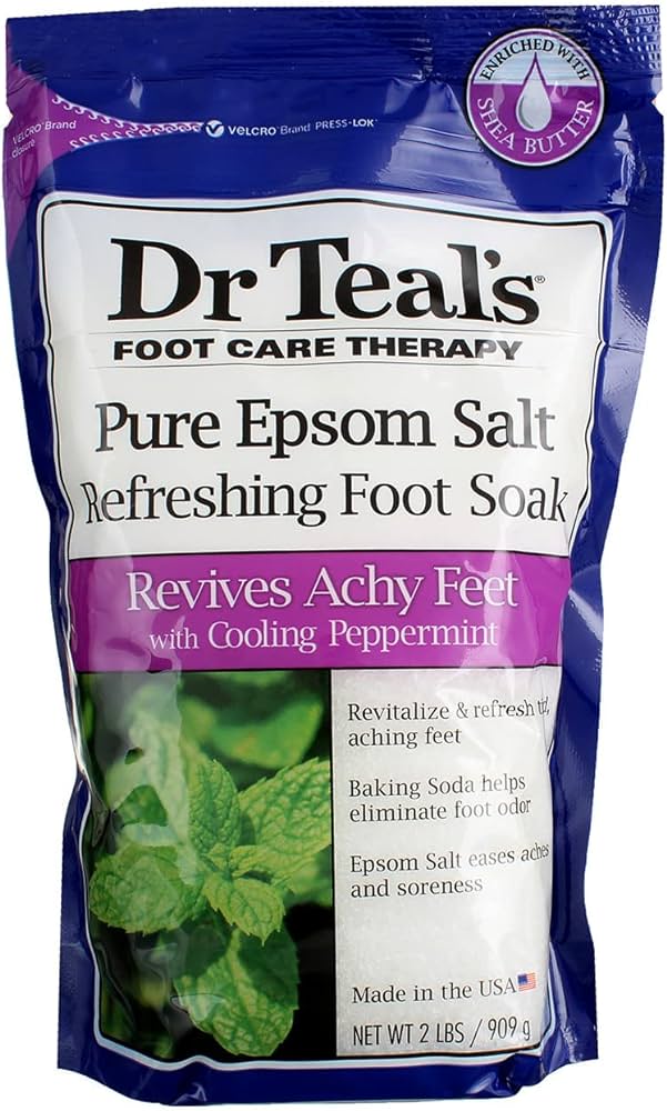 Dr Teals Foot Care Foot Soak Cooling Pepermint 909g